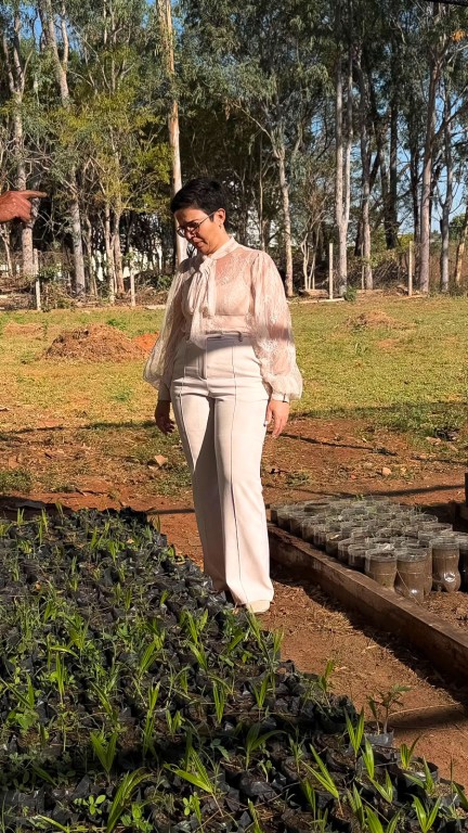 Secretária visita viveiro da Unifacc e avalia parceria para fortalecer educação ambiental nas escolas municipais