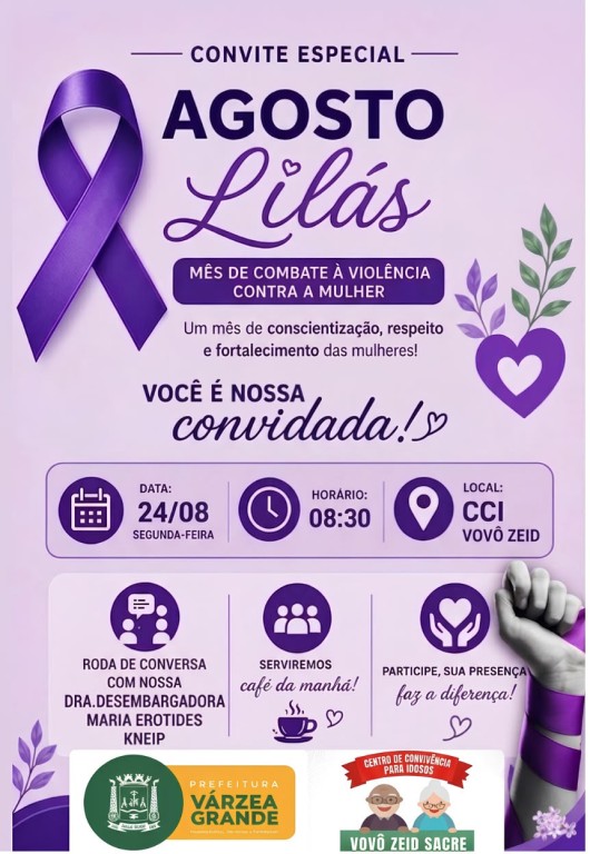 Assistência Social divulga calendário de rodas de conversas sobre acolhimento e enfrentamento da violência contra mulher