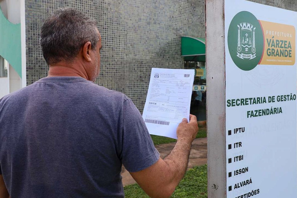 Várzea Grande oferece até 80% de desconto em juros e multas no Refis 2026