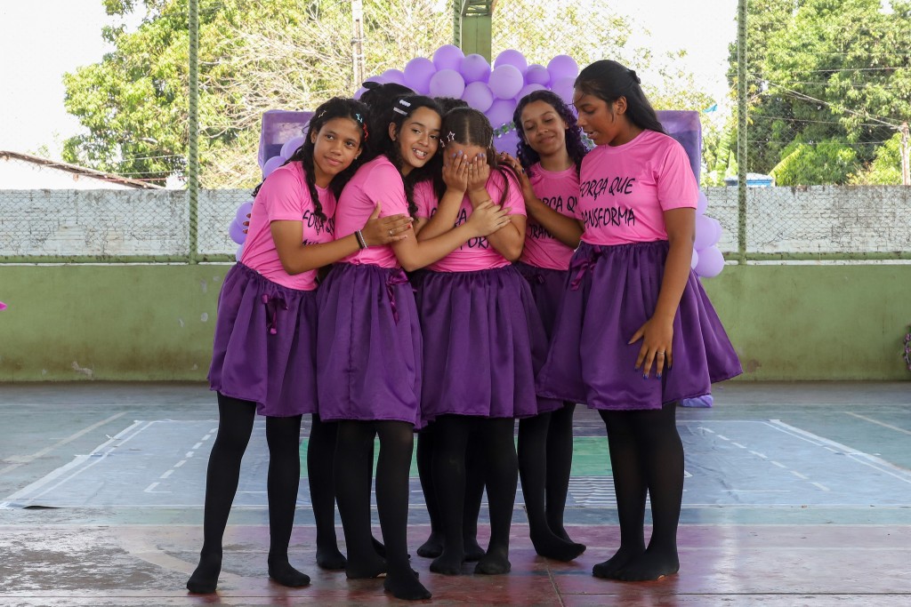 Agosto Lilás leva conscientização sobre violência contra a mulher a alunos da EMEB Lúcia Leite Rodrigues
