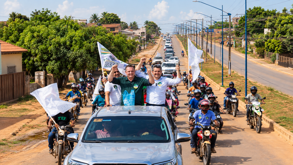 Max Russi e Ritela mobilizam apoiadores em carreata por quatro cidades de Mato Grosso 