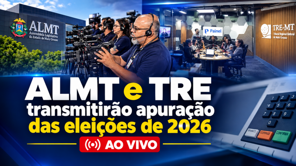 ALMT e TRE transmitirão apuração das eleições de 2026 ao vivo.