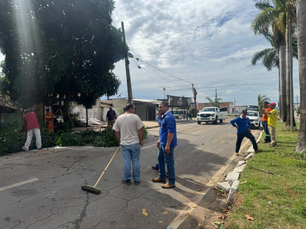 Prefeitura atua em pontos de Primavera do Leste após fortes chuvas