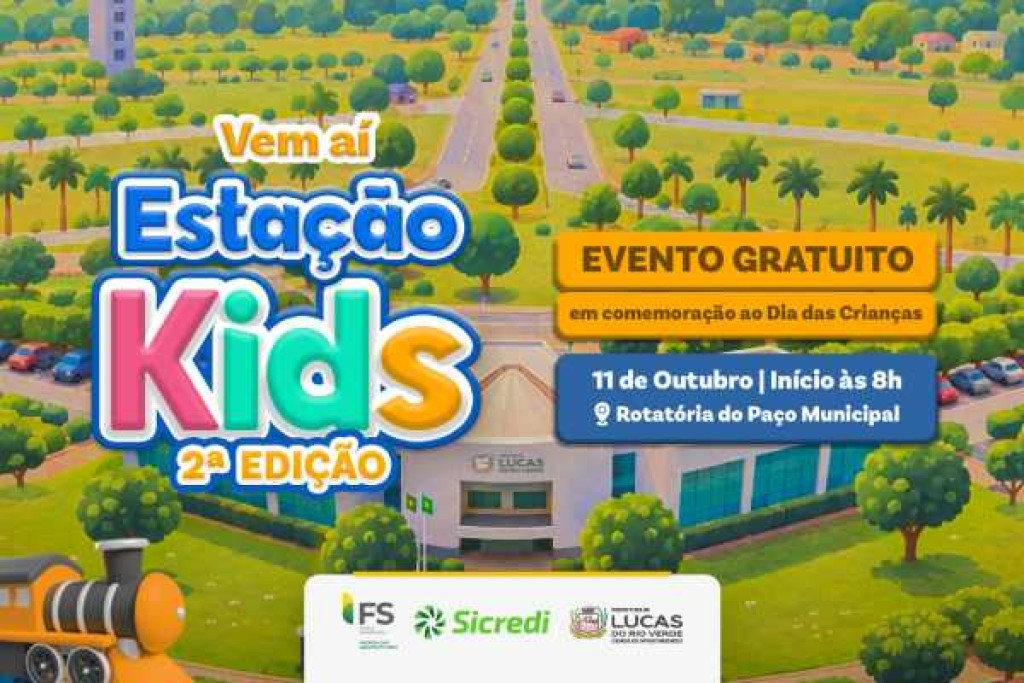 2ª edição da Estação Kids reúne cultura, lazer e atividades para as crianças no dia 11 de outubro