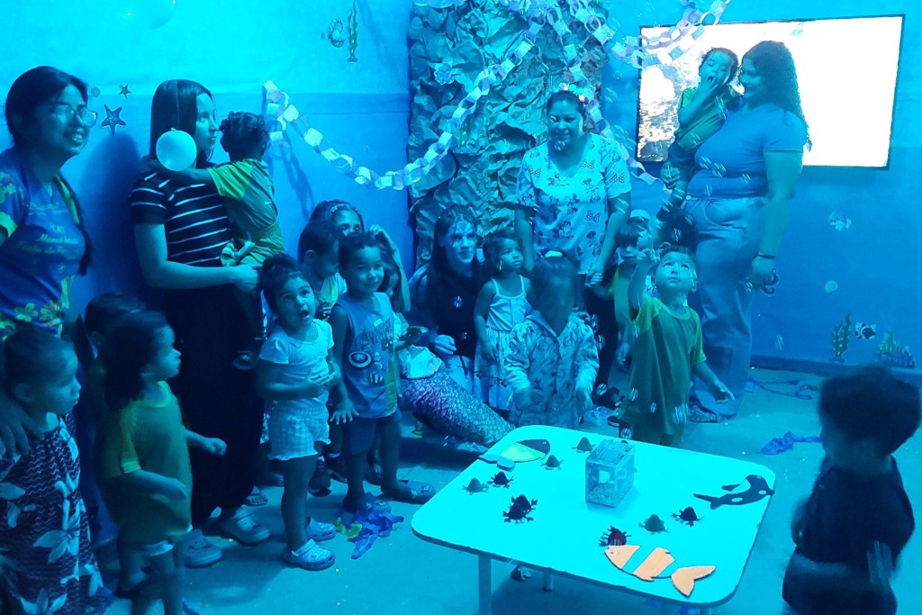 Alunos de CMEI ganham experiência sensorial e atividades festivas na Semana da Criança