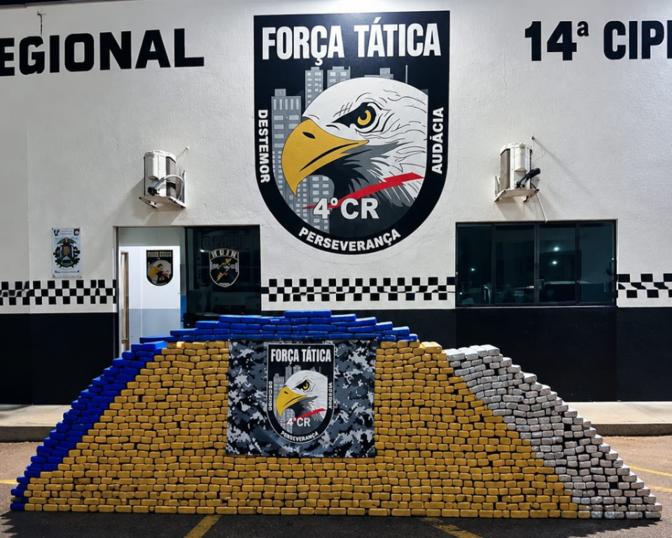 Polícia Militar apreendeu mais de 10,1 toneladas de entorpecentes em 2026