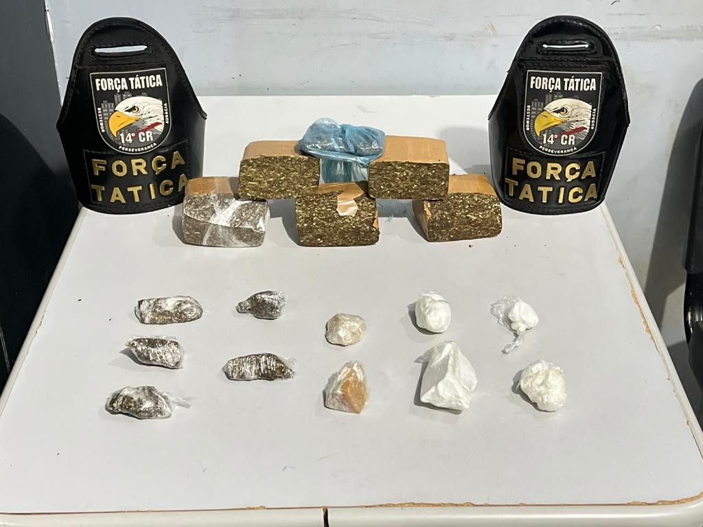 Força Tática prende homem por suspeita de tráfico de drogas em Nova Mutum