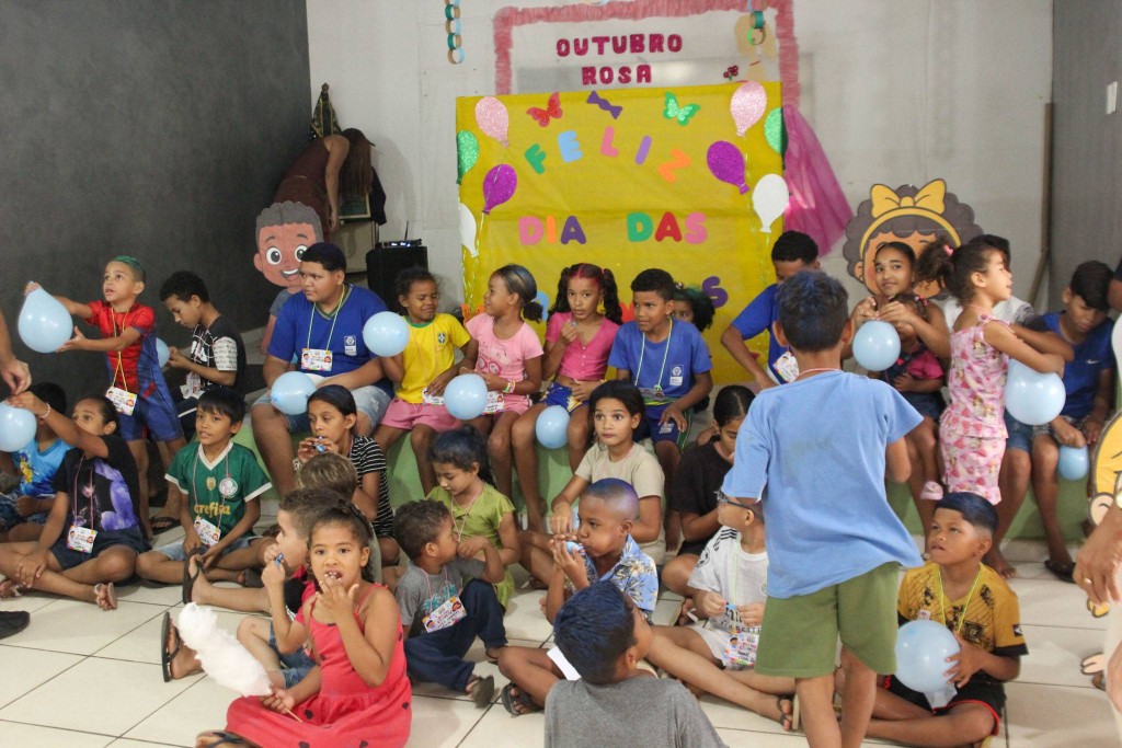 Várzea Grande reúne crianças de quatro CRAS em comemoração ao Dia das Crianças