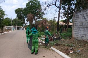 VG em Ação reforça limpeza e zeladoria em bairros e avenidas de Várzea Grande nesta terça-feira (20)