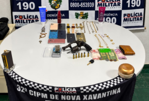 Quatro suspeitos de roubos em Água Boa são presos pela Polícia Militar em Nova Xavantina
