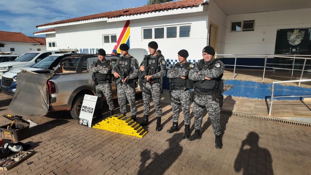 Polícia Militar apreende 45 quilos de substância análoga à cocaína em Nova Nazaré